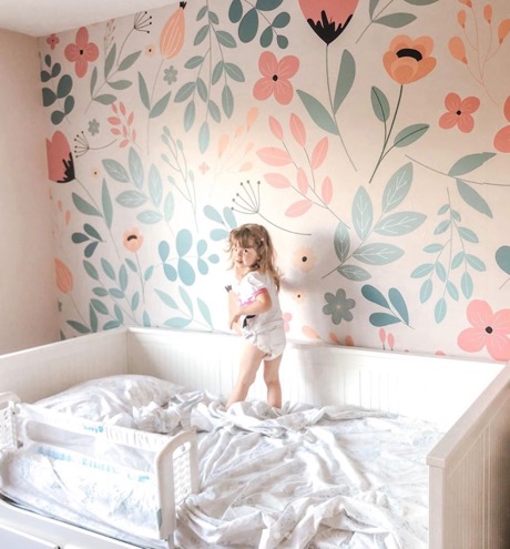 Floral Accent Wall