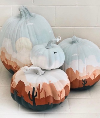 Desert Painted Pumpkins