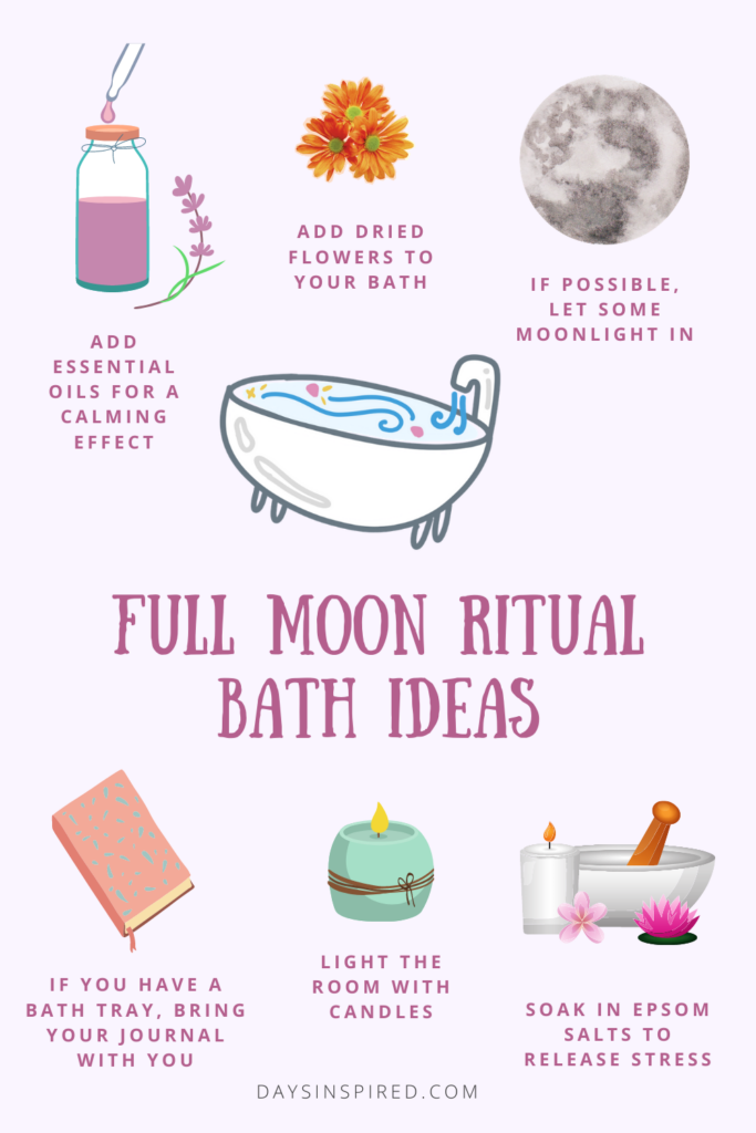 Full Moon Ritual Bath Ideas