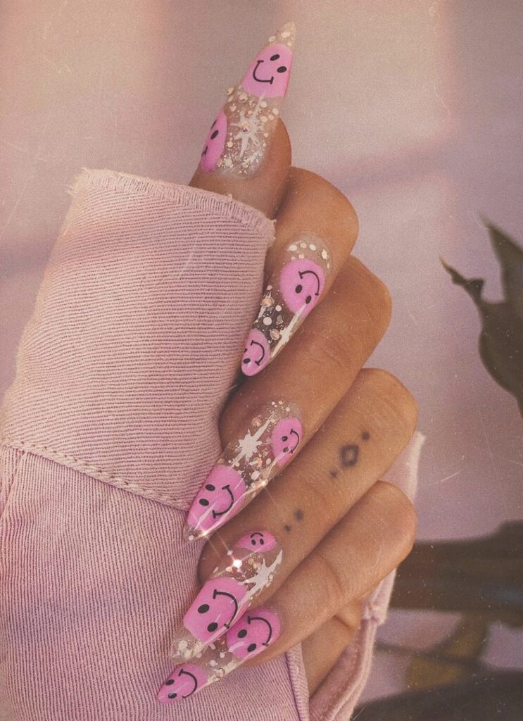 21 Smiley Face Nails That Are Sure To Put A Smile On Your Face Too Days Inspired