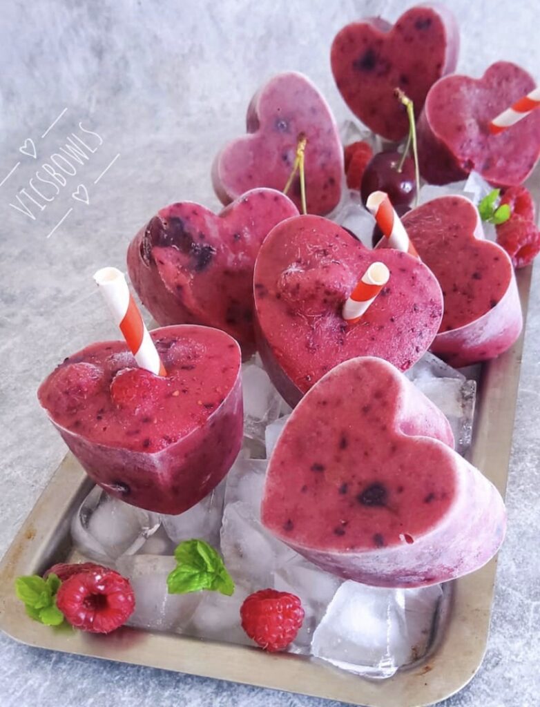 Summer Berry Yogurt Iced Treats