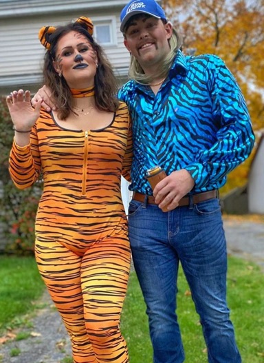 Joe Exotic and His Tiger Couples Costume