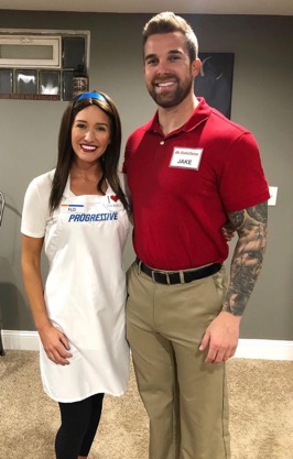 Jake from State Farm and Progressive Flo Couples Costume