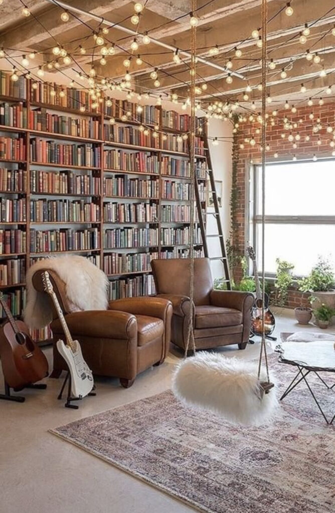 Large Industrial Style Book Nook