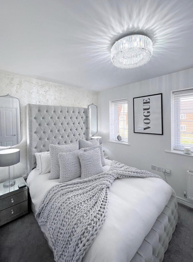 Frosty Luxury Bedroom