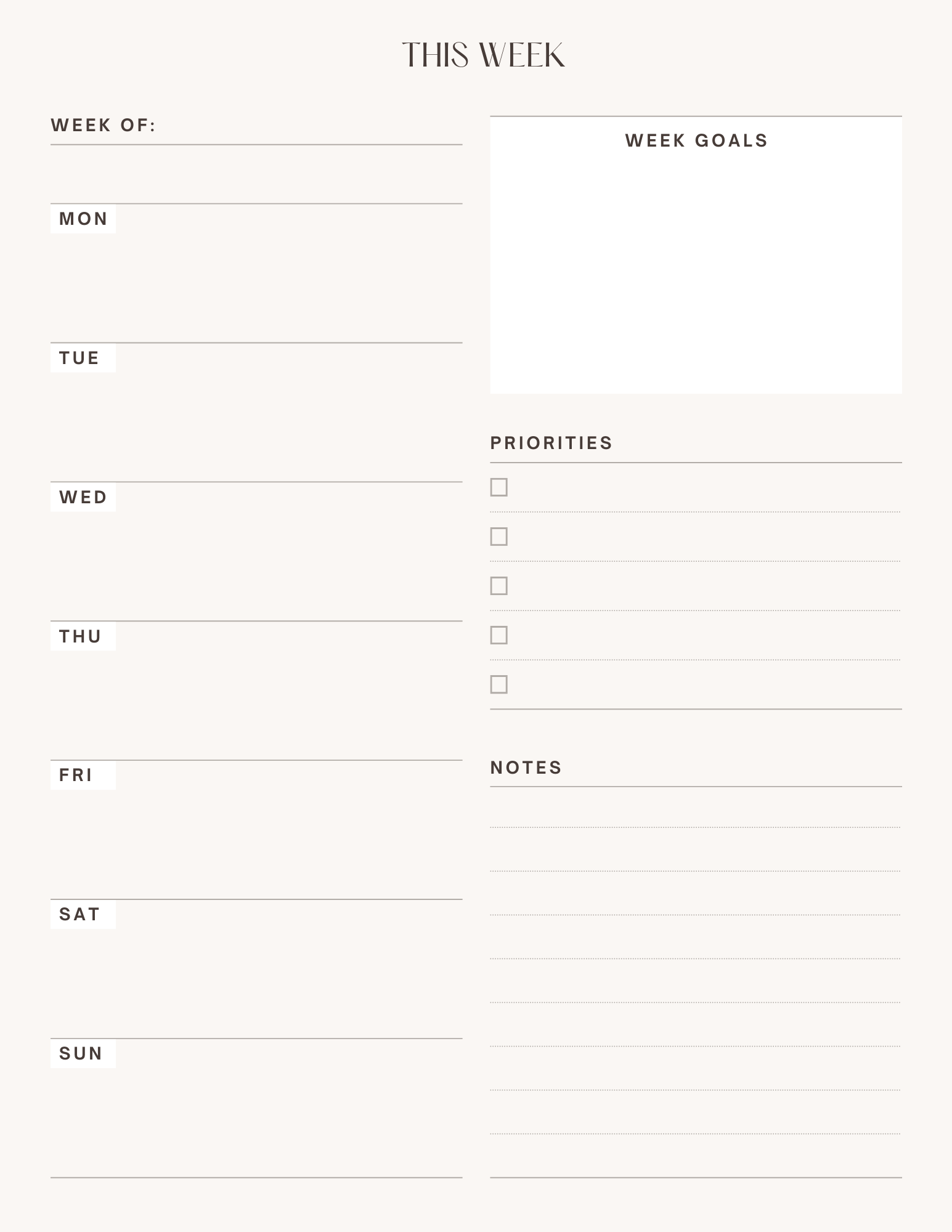 50 Free Planner Printables for Daily Planning, Weekly Planning , and ...