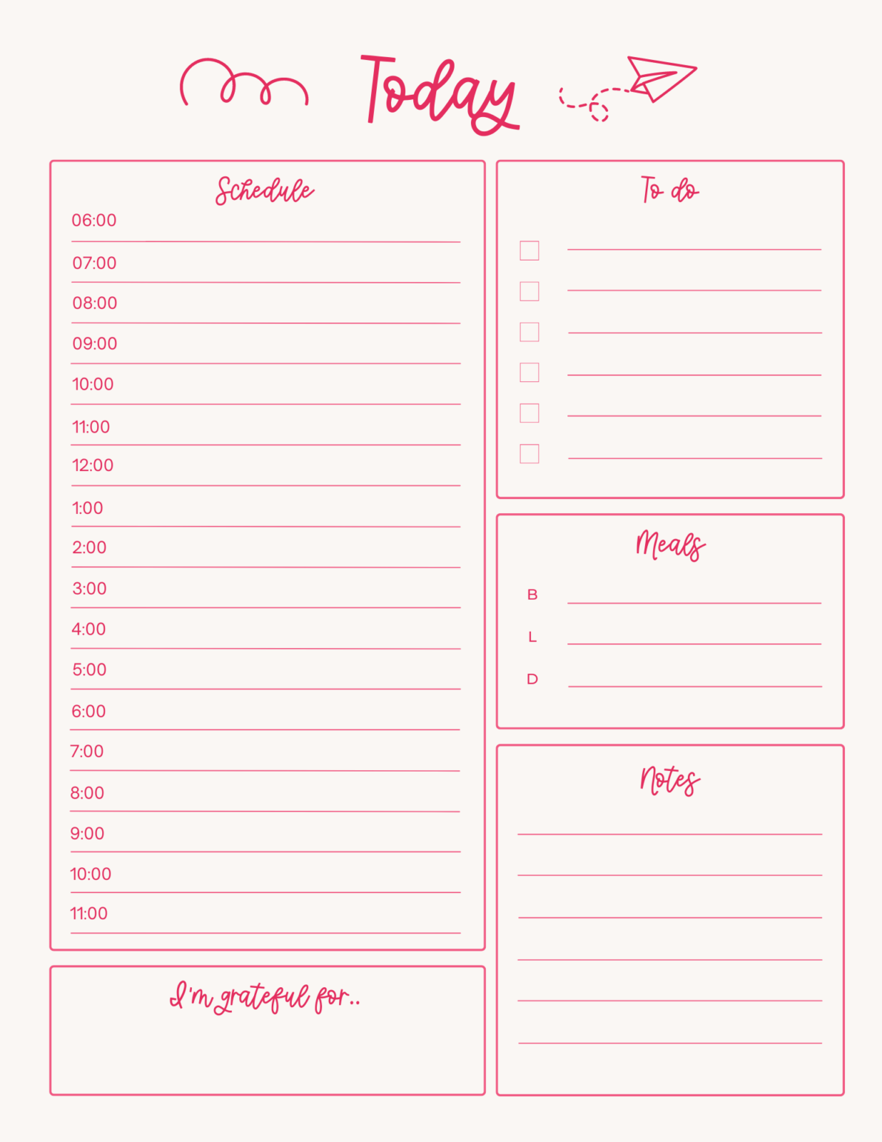50 Free Planner Printables for Daily Planning, Weekly Planning , and ...
