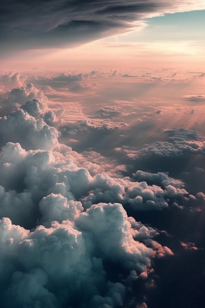 Clouds at Golden Hour Phone Wallpaper