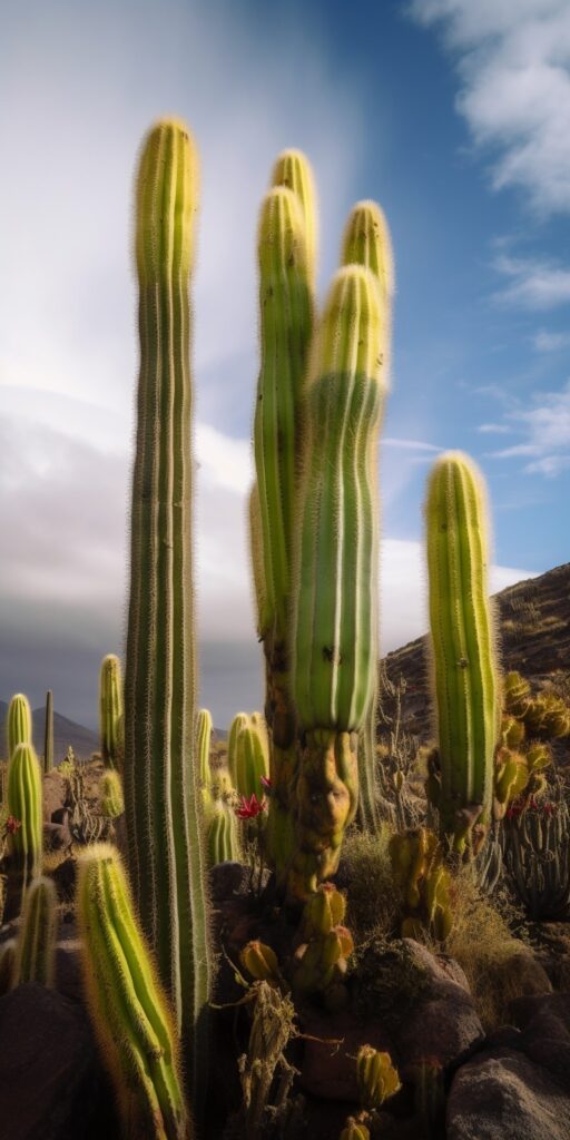 Desert Cactus Nature Photography Phone Wallpaper