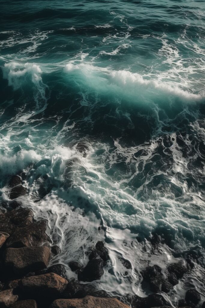 Ocean Waves Phone Wallpaper