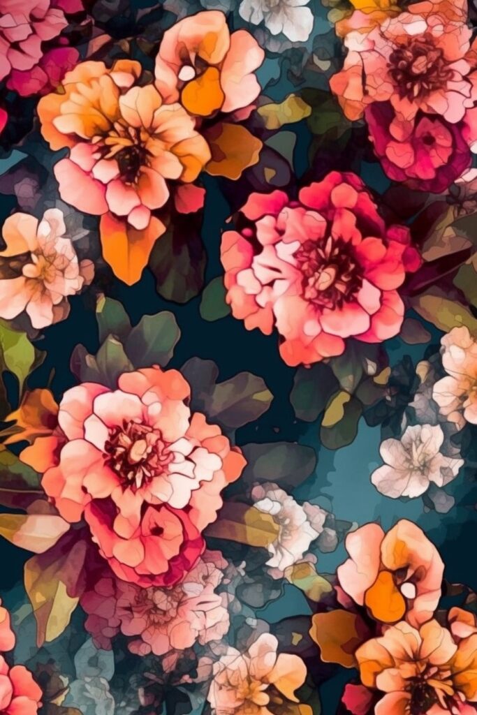 Colorful Illustrated Flowers