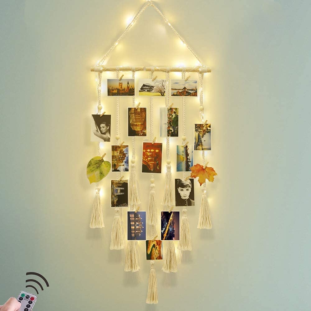 Macrame Wall Decor with Collage Board