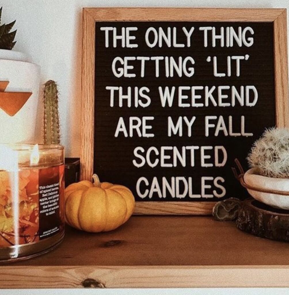 Cute Fall Themed Letterboard Display