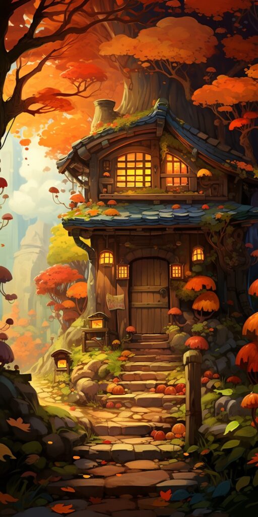 Studio Ghibli inspired Fall Wallpaper