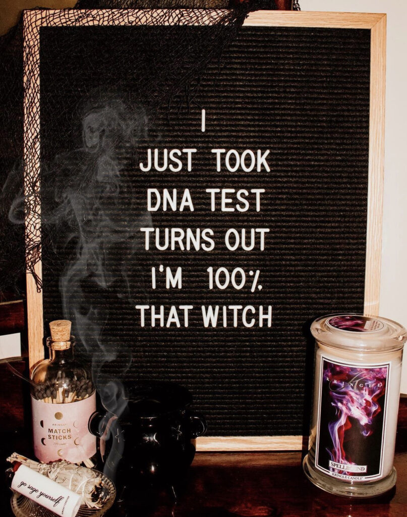 letterboard with halloween Lizzo quote