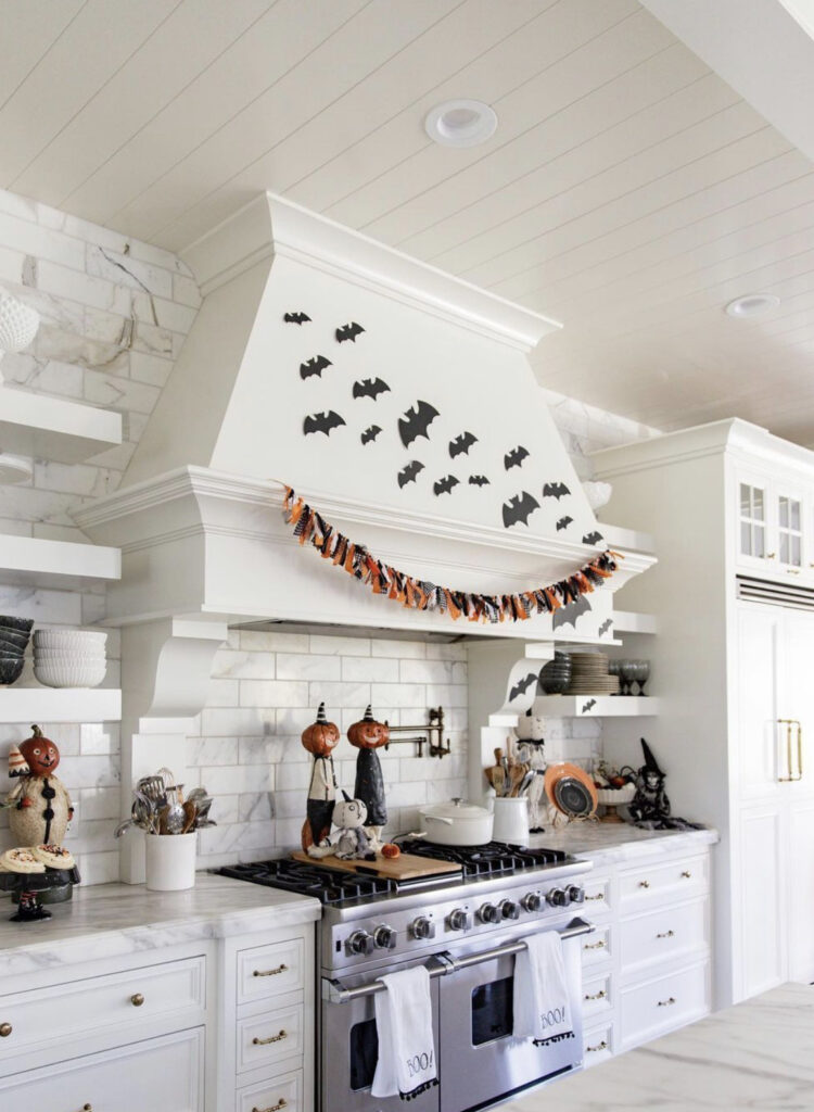 Modern Kitchen with Bats & Streamers