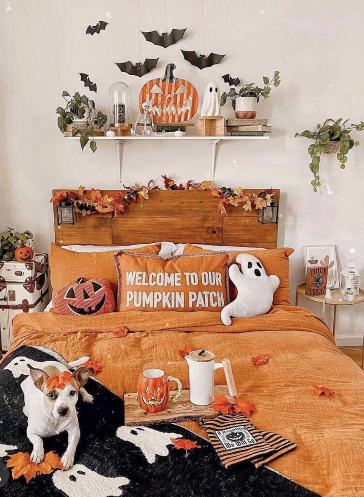 Bright & Cozy “Welcome to our pumpkin patch” bed