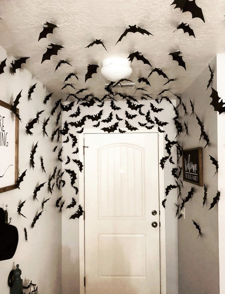 Bats around the doorway