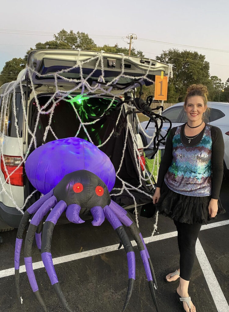 Inflatable Spider & its Web Trunk or Treat