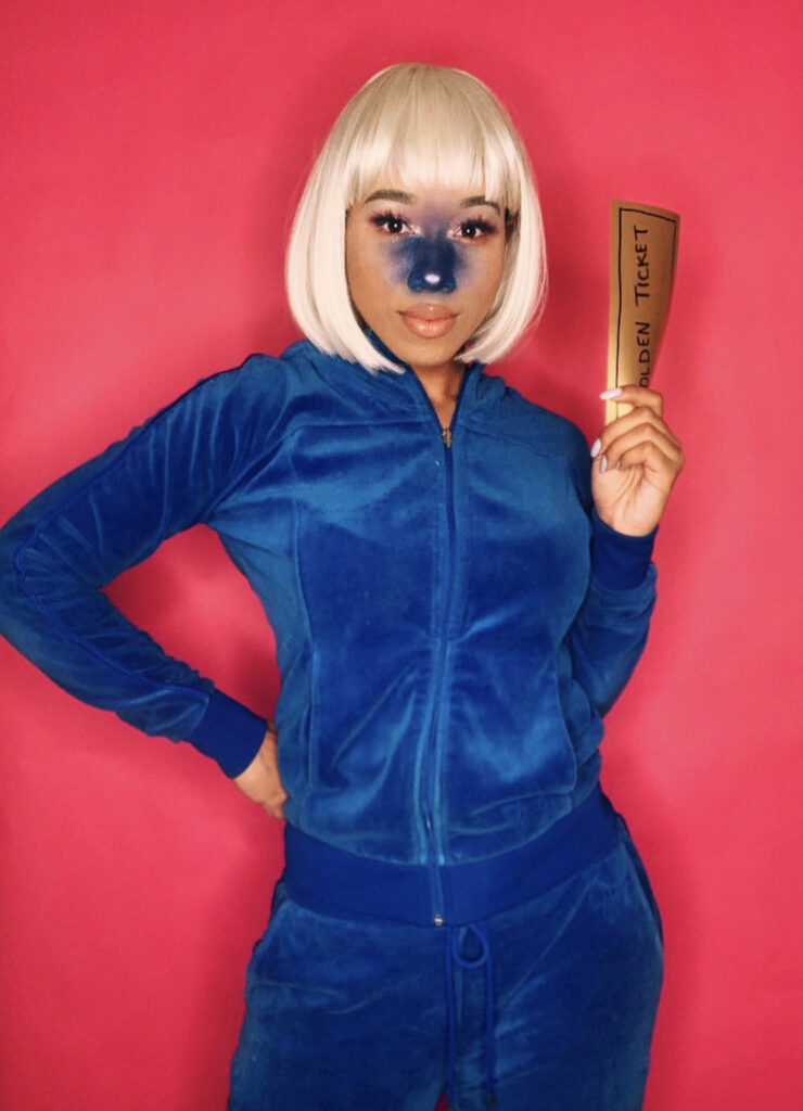 Violet from Charlie & the Chocolate Factory and her Blue Nose