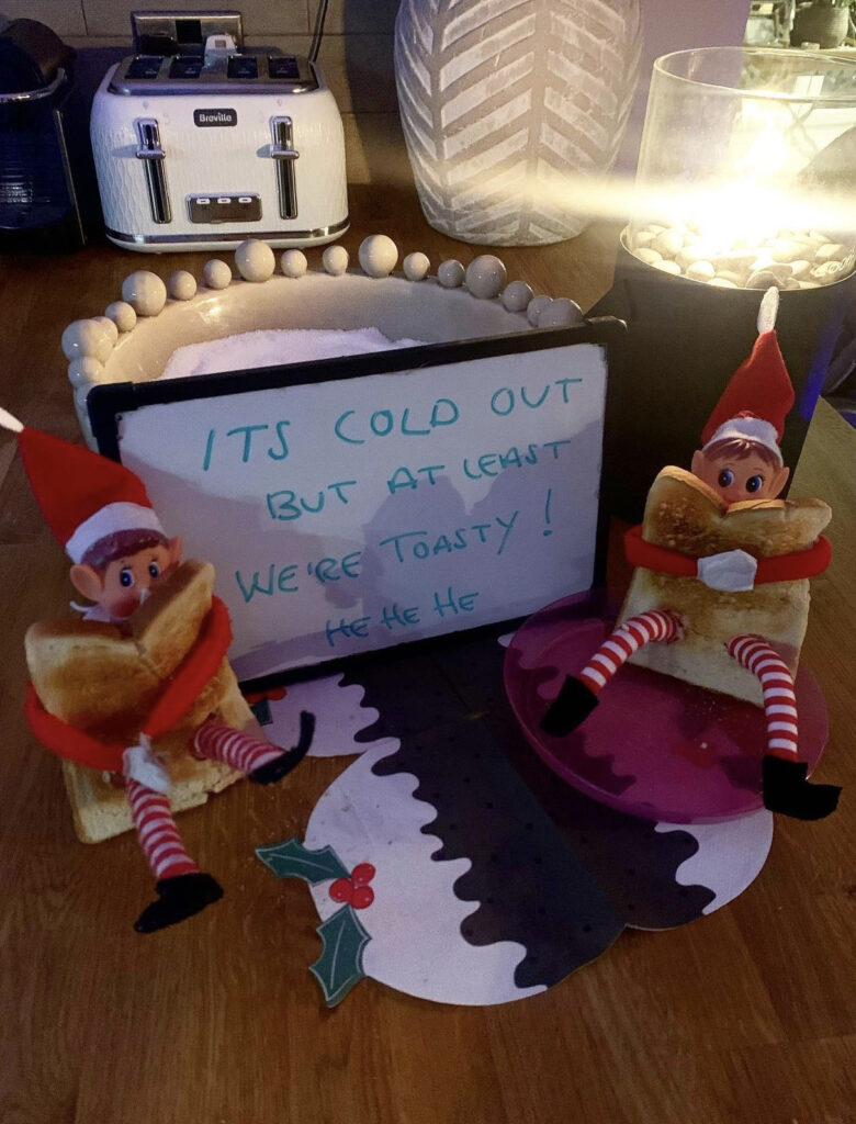 Elves made toast to keep themselves “toasty”