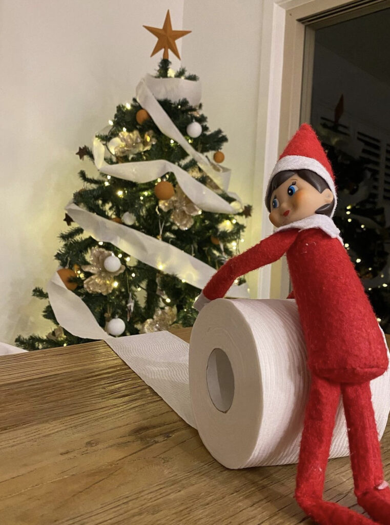Mischevious Elf TPed the Christmas Tree