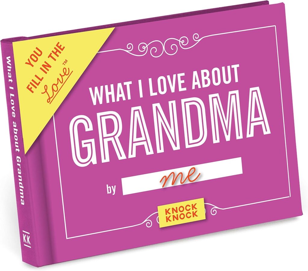 What I love About Grandma Book
