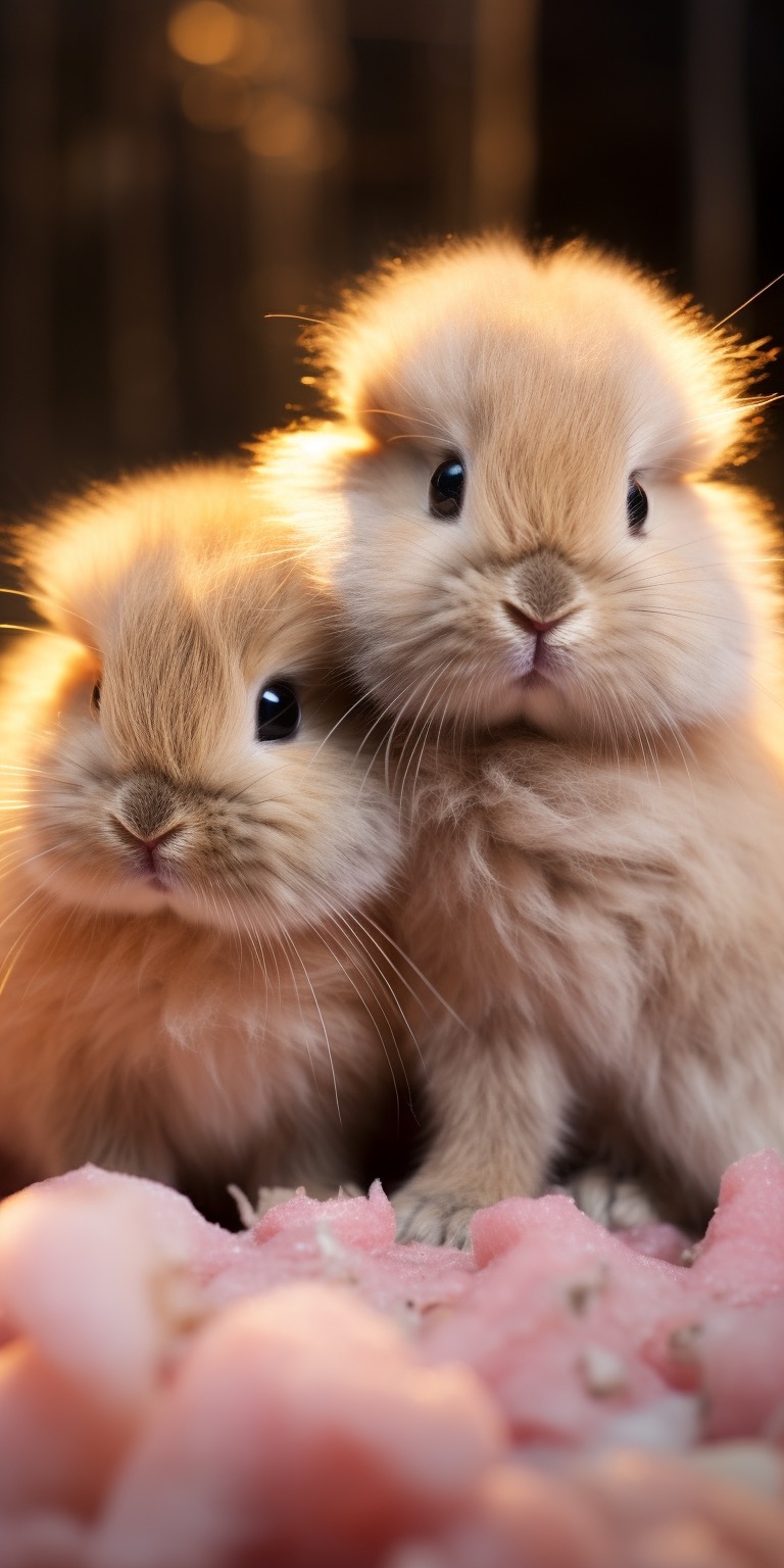 Cute Bunnies Valentine’s Day Wallpaper