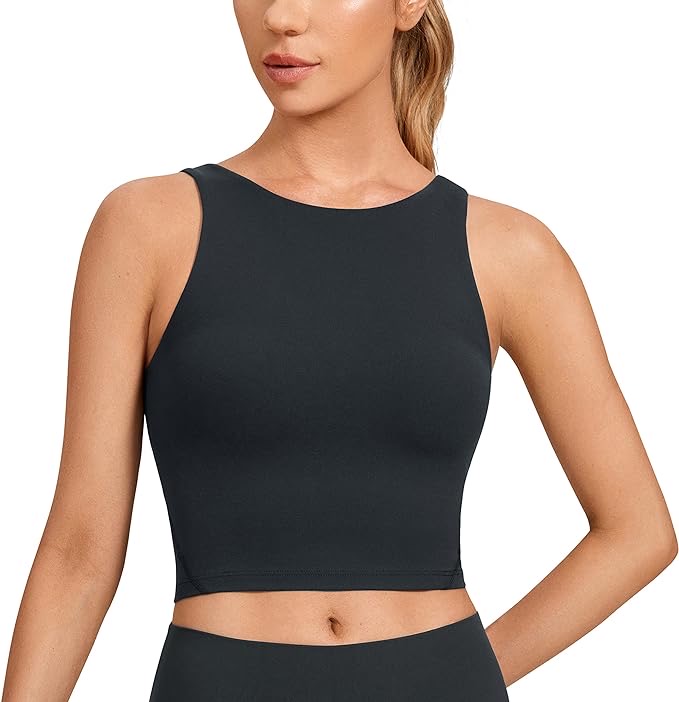 Lululemon High Neck Tank with Built in Bra Dupe