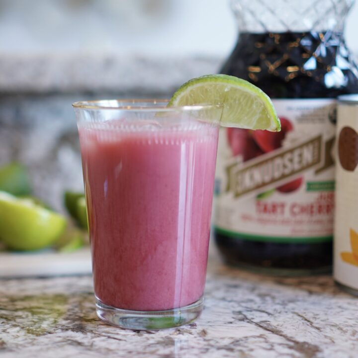 cherry limeade cortisol mocktail