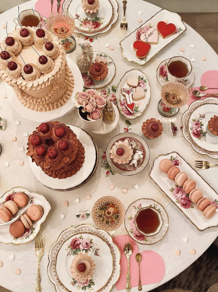 Coquette Themed Galentine’s Tea Party