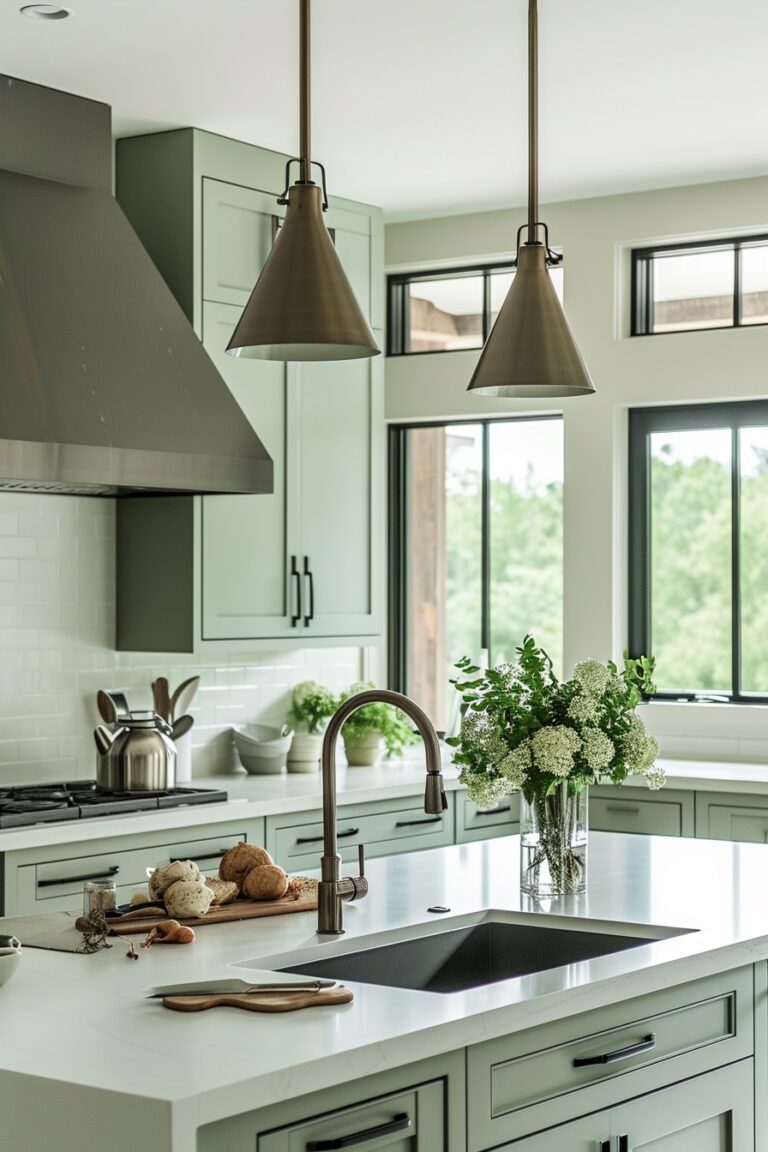 50+ Sage Green Kitchen Cabinet Inspirations to Transform your Home - Days Inspired
