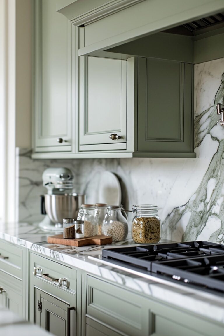 50+ Sage Green Kitchen Cabinet Inspirations to Transform your Home - Days Inspired