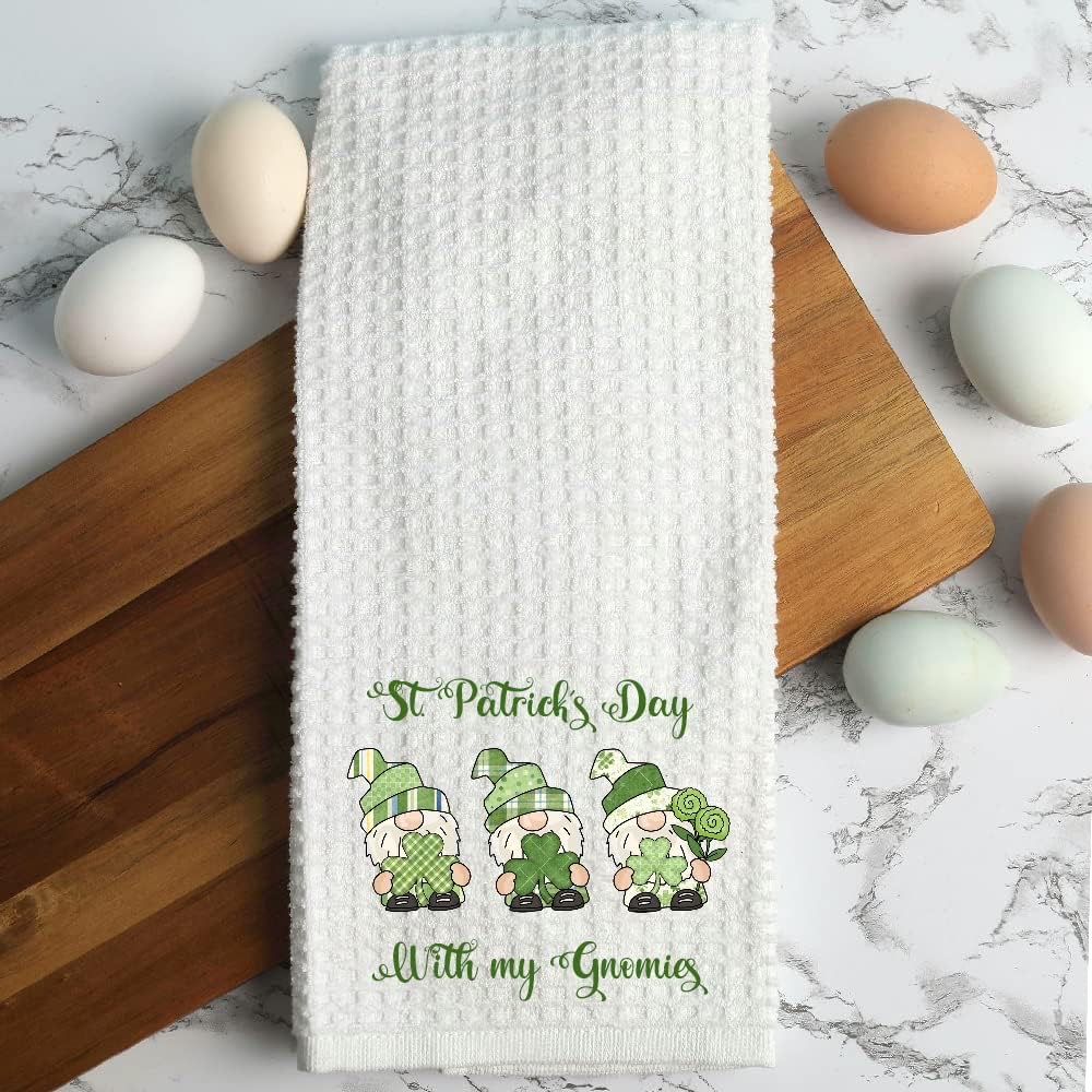 St Patrick’s Day with my Gnomies Kitchen Towel