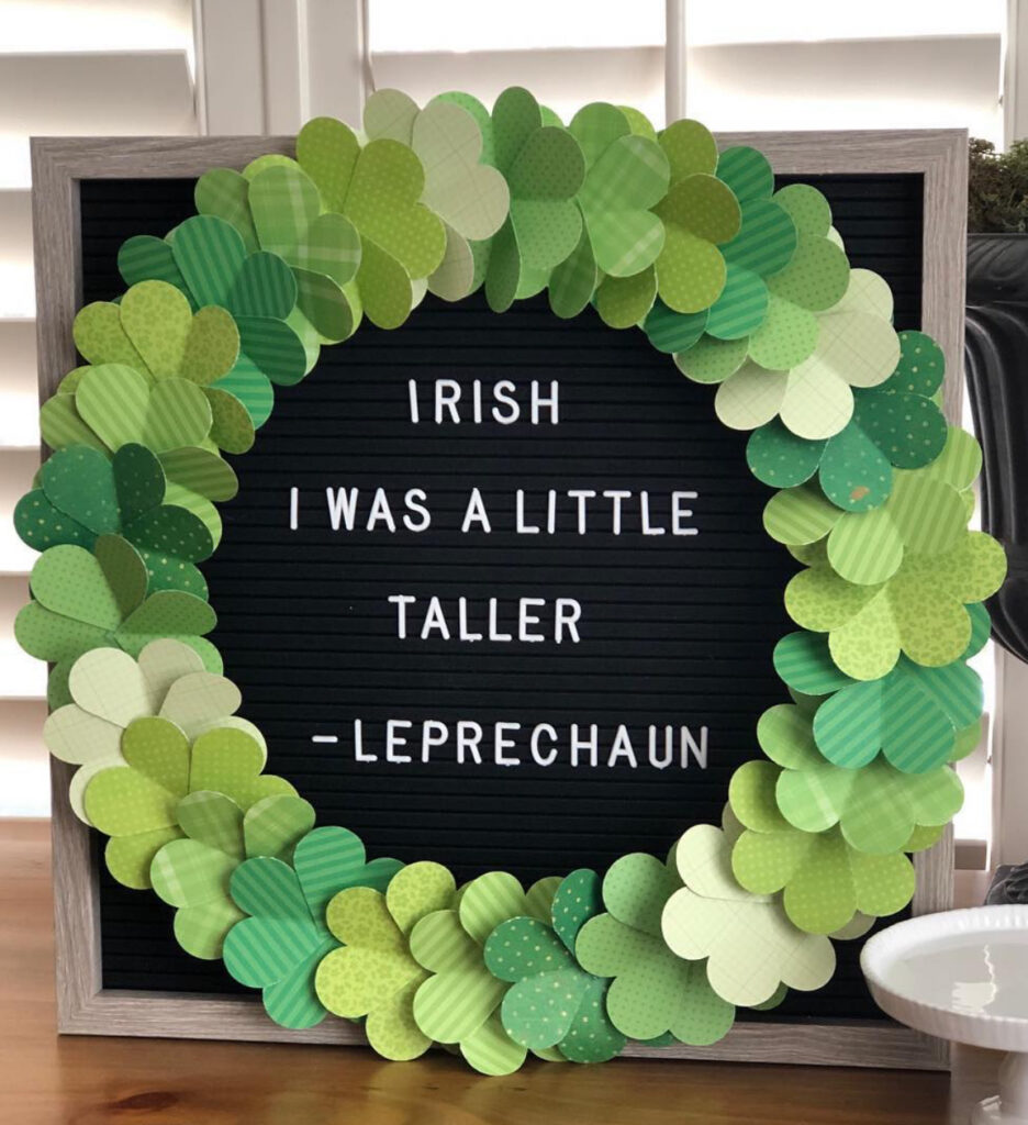 St. Patrick’s Day Leprechaun Letter board