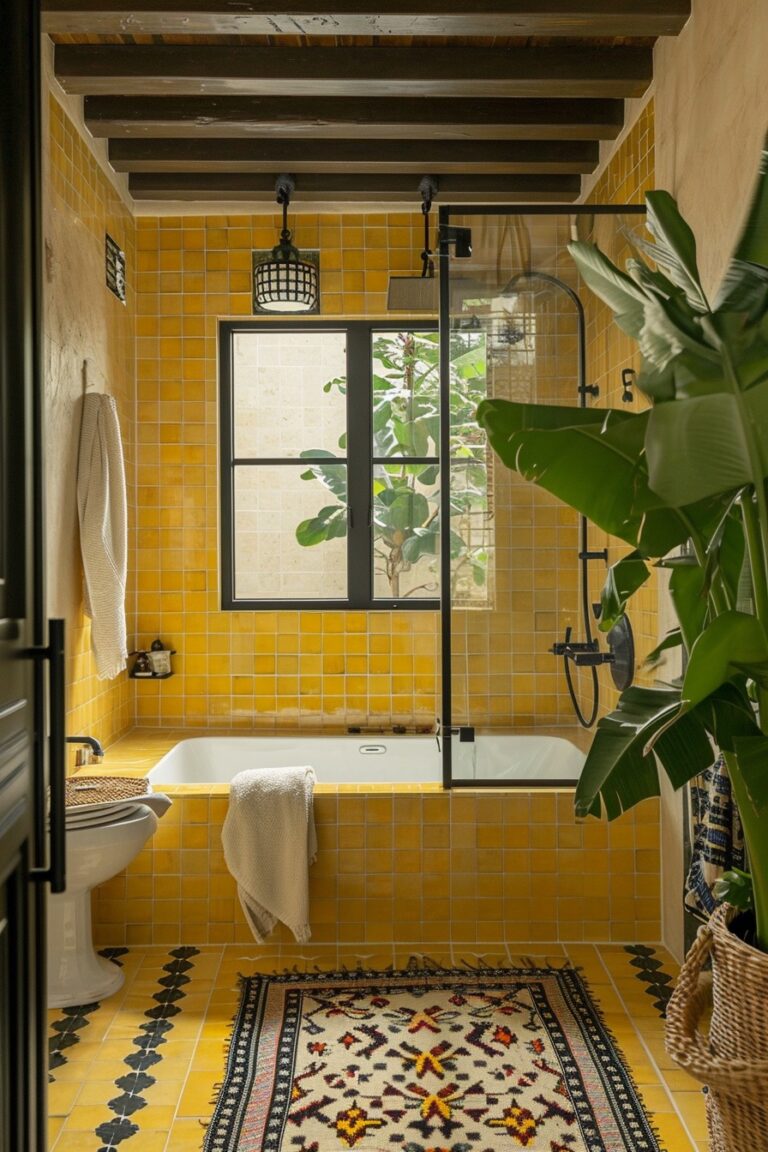 60+ Yellow Bathroom Ideas for a Lively & Vibrant Home - Days Inspired