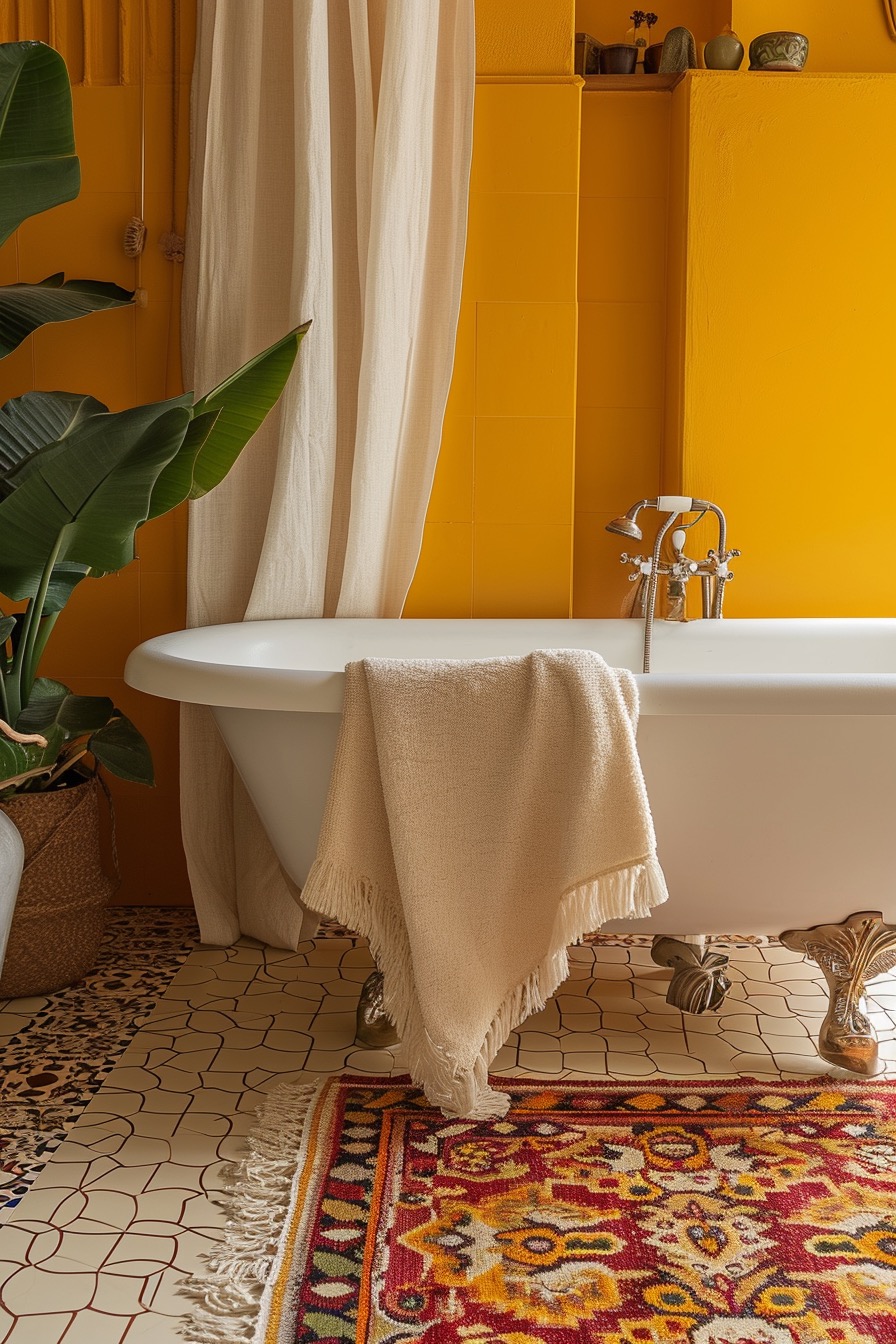 60+ Yellow Bathroom Ideas for a Lively & Vibrant Home - Days Inspired