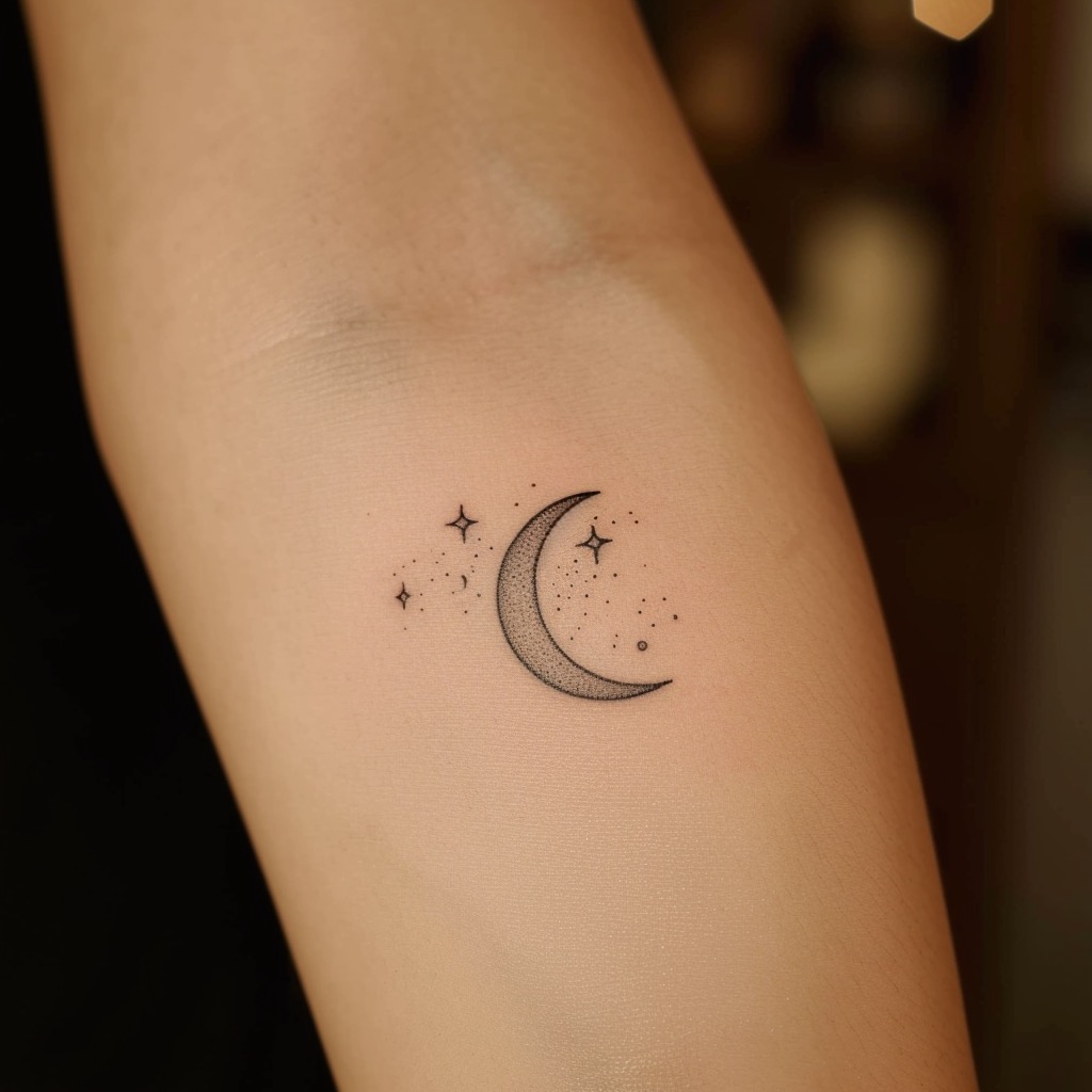 Small Simple Moon Tattoos The Fine Line Moon Tattoo Embodies Elegance Small Simple Moon Tattoos The Fine Line Moon Tattoo Embodies Elegance
